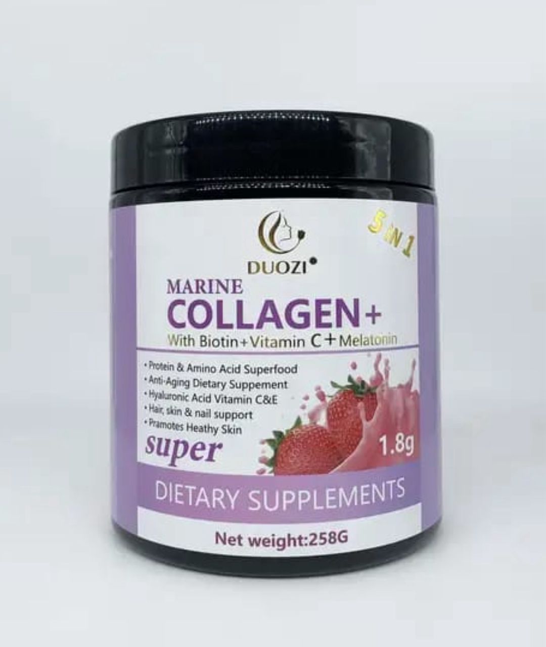 Douzi Marine Collagen powder with Biotin, vitamin C + melatonin