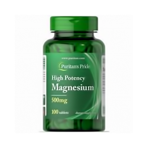 PURITAN'S PRIDE HIGH POTENCY MAGNESIUM 500MG *100 TABLETS