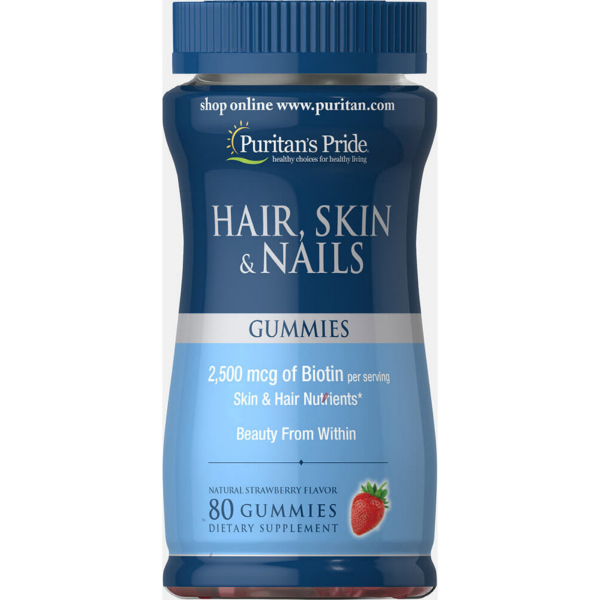 Puritan's Pride Hair, Skin & Nails Gummies x 80gummies