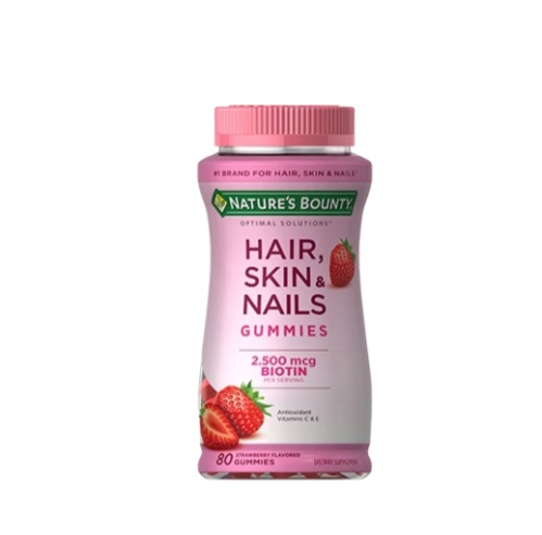 Nature's Bounty Hair, Skin and Nails gummies  Biotin 2500mcg x 80