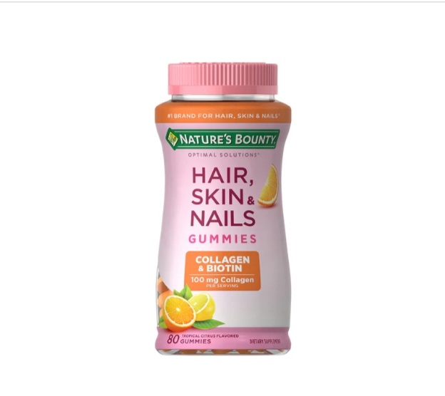 Nature's Bounty Hair, Skin and Nails gummies Collagen + Biotin