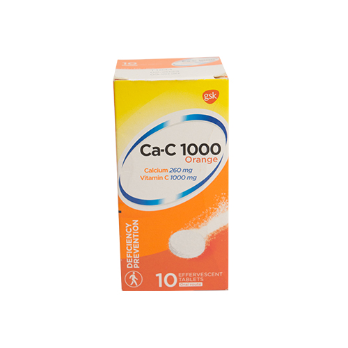 Ca-C 1000mg Effervescent X 10tabs